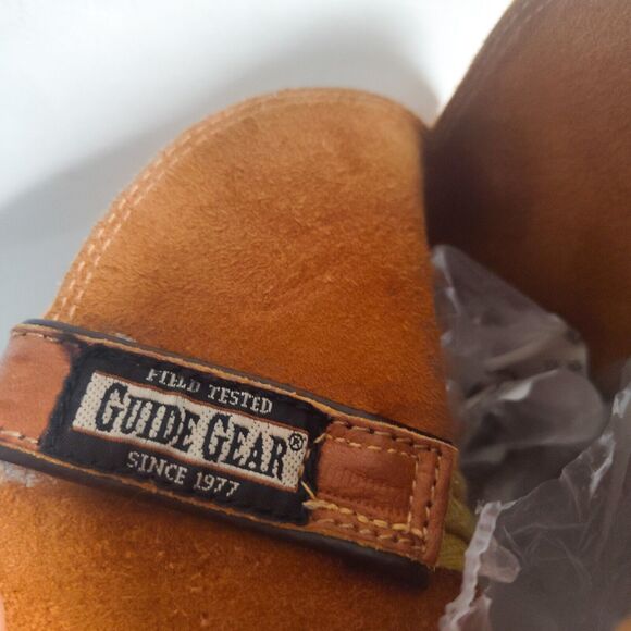 Guide Gear Mens Cowboy Work Tan Brown Leather Western Farm Boots Size 11 80461 - Picture 6 of 11